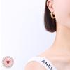Pendientes de circonita en forma de U con diamantes completos versátiles estilo ins europeo y americano joya para el oído de acero de titanio para eventos de gala F543