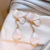 Pendientes Florales Estilo Vacacional para Mujer, Pendientes Únicos y Hermosos, Nuevo Estilo 2026, Lujo Ligero, Elegantes Accesorios de Oreja con Borlas