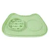 Tapete de lamber cor de macaron, comedouro lento, tigela para cachorro, pet gato filhote brinquedo de silicone comedouro, prato de lamber