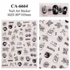 Lindas y Dulces Pegatinas para Uñas de Oso 5D en Relieve Estilo Retro Estéreo Pegatinas para Uñas de Animalitos Estilo Joyería Ca