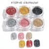 Brilho para unhas novo transfronteiriço ins Pó de diamante de cristal japonês brilhante colorido laser brilhante pó de cristal para unhas