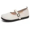 2026 Verão Novo Estilo Estilo Francês Fivela Padrão Diamante Tecido Sapatos Mary Jane Estilo Coreano Confortáveis Malha Prata Sapatos de Salto Único para Mulheres