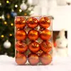 Juego de 24 Bolas Navideñas Transfronterizas, Bolas Electroplateadas, Decoraciones para Árbol de Navidad, Adornos Colgantes, Atmósfera Festiva Navidad