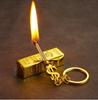 Tiktok barra de ouro pequeno fósforo aço inoxidável chaveiro multi-função dez mil vezes combinar impermeável windproof lighter cross-border