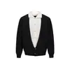 Ropa Vintage Yidao Otoño 2026 Nuevo Estilo Retro Americano Old Money Cárdigan de Punto Falso de Dos Piezas Multiforma de Cuello Alto para Hombre