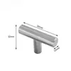 Tirador de cajón Tubo cuadrado de acero inoxidable Tirador de ángulo recto Universal para gabinete Armario Tirador simple Cuadrado Tirador de mesita de noche