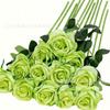 Rosa Única Tecido de Seda Rosa Decoração de Casa Sala de Estar Flor Artificial Arranjo de Flores de Rosa para Casamento Ferramenta DIY Flor Artificial