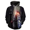 Sudadera Casual de Fiesta Navideña Transfronteriza Nueva Horror Hip-hop Personalidad Moda para Hombre Sudadera 3D