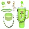Botella de Agua Térmica Stanley Tapón Antipolvo Taza con Popote Tapa de Taza Correa de Mano Cordón para Botella de Agua Múltiples Estilos Versátiles Set