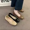 Zapatos Planos Cuadrados de Estilo Suave para el Otoño de 2026, Adelgazantes, Casuales, Versátiles, Cómodos Zapatos de Mujer con Suela Blanda para el Viaje Diario