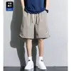 Shorts Masculino de Seda Gelada Verão 2026 Novo Malha Secagem Rápida Esportivo Marca Tendência Versátil Cargo de Cinco Pontos para Uso ao Ar Livre