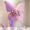 Decoración de Boda DIY de Mariposa de Malla de Ensueño Fondo para Fotos de la Novia Traje Popular de Mariposas Artificiales para Boda