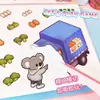 Colección de pegatinas con temática de consola portátil para crear escenas en miniatura, con elementos de posicionamiento y miniaturas, un juguete educativo y antiestrés de dibujos animados para niños