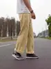 Calças Casuais Soltas 2024 Novo Estilo Calças de Perna Reta Masculinas High-end Todas as Ocasiões Calças Esportivas Personalizadas Roupa de Trabalho Bonita Calças de Perna Larga