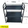 Rack de Pratos para Restaurante Hot Pot Rack de Armazenamento de Cozinha Carrinho de Restaurante Multicamadas de Ferro Forjado Espetos para Churrasco de Hotel Rack de Legumes Comercial