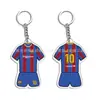 Llavero de recuerdo Souvenir de la camiseta de Messi Neymar Regalo deportivo Llavero Colgante acrílico