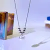 Collar con Colgante de Perla Única Estilo Minimalista Transfronterizo, Colgante Redondo de Perla Pequeña de Lujo Nicho para Mujer, Cadena de Clavícula de Alta Gama y Elegante