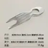 Pinza para el Cabello Pequeña de Pescado con Estampado de Leopardo Herramienta para Peinar el Cabello en Forma de U Pinza para Moño para Mujeres Pinza Peine Inverso Pinza para Periodo de Transición de Cabello Corto