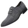Zapatos de Tela de Nuevo Estilo para Hombre de Verano, Zapatos Casuales de Negocios, Zapatos de Lona y Cuero Transpirables de Punta Fina, Versátiles, Modernos, Ligeros para Hombre