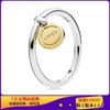 Anillo Estilo Arco de Cobre Blanco de Pan Hueso de los Deseos Brillante Candado de Amor Anillo Romántico de Pareja Hogar de Pan