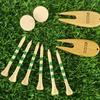 Tee de Bambú para Golf con Escala, Suministros del Fabricante Tees de Golf de Bambú a Rayas al por Mayor