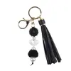 Chaveiro de Borla Feito à Mão Transfronteiriço Pom-Pom de Margarida de Silicone Acessório de Acrílico Pingente de Bolsa com Borla Decoração