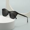 Adornos de comercio transfronterizo gafas de sol de diamante ojo de gato para hombre modernas retro fotografía callejera pasarela para mujer 35021