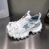 Zapatos de Papá de Suela Gruesa Bajia para Mujer 2025 Verano Nuevo Cordones Estrella Malla Transpirable Aumento de Altura Casual Zapatos Deportivos Tendencia