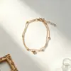 Conjunto de tres piezas de cadena de serpiente plana retorcida de estilo bohemio transfronterizo europeo y americano para mujer, traje playero multicapa de verano