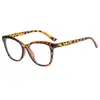 Gafas Negras Ojo de Gato Montura Grande Lisas Anti Luz Azul para Rostros Cuadrados y Redondos, Efecto Adelgazante, Se Pueden Montar Lentes Graduadas, Estilo Europeo y Americano para Mujer