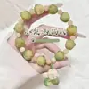 Pulseira Dupla de Gato Fofo com Três Círculos para Estudantes, Pulseira Macia e Divertida, Doce e Bonita para Casais e Melhores Amigos