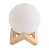 Festival de Mediados de Otoño Lámpara de Luna Pintada a Mano DIY Luz Nocturna LED Dormitorio Habitación Lámpara de Mesita de Noche Lámpara de Planeta Graffiti Decoración de Escritorio