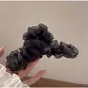 Pinza para el Cabello de Flor de Malla Estilo Coreano para Mujer, Pinza Giratoria de Alta Gama para Moño en la Parte Trasera de la Cabeza, Pinza de Tiburón para Peinado Semirecogido, Pinza Vertical