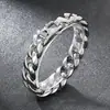 En Stock Pulsera Minimalista de Superficie Lisa Moderna Galvanizado al Vacío Cadena Cubana Pulida Redonda de 18 mm Pulsera de Acero Inoxidable 304 para Hombre