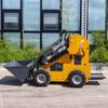 Cargadora compacta HT430, carretilla elevadora pequeña, multifuncional, para carga y transporte, minicargadora compacta, exportación