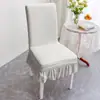 Funda de silla universal para cuatro estaciones para uso en el hogar, respaldo antideslizante todo en uno, funda de silla de comedor integrada, elástica y engrosada