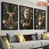 Pôsteres de Animais: Raposa, Coelho, Veado Conjunto Decorativo de Três Peças, Mais Vendido da Amazon Adequado para Decoração de Sala de Estar