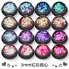 Polvo brillante con forma de corazón de 3 mm para decoración de uñas, con degradado láser, lentejuelas y purpurina, conjunto mixto, venta al por mayor transfronteriza