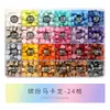 Caja de Particiones de 24 Colores con Granos de Cera para Sellar Fuego Herramientas de Sello de Fuego Juego Completo Granos de Cera de Estilo Multicolor Venta al por Mayor Granos de Cera para Sellar Fuego