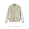 Base blanca - Chaqueta de béisbol estilo americano, nueva colección de otoño para hombre, prenda exterior versátil - 9112 - Especial 68