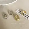 Novos Brincos Argola Lisos Ovais Geométricos para Mulheres, Modernos e Elegantes, Estilo de Luxo, Brincos Versáteis Minimalistas para o Dia a Dia