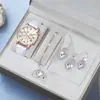 Comércio Exterior Mais Vendido Novo Tendência Quadrado Relógio Feminino Relógio Dourado Relógio Feminino Pulseira de Aço Relógio Feminino Fabricante em Estoque Atacado