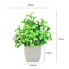 Flores Artificiais de Simulação Decorações Criativas para Mesa de Casa Flores de Plástico Grama Artificial Plantas Verdes Decorações de Interior Mini Decorações Bonsai