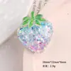 Acessórios de Resina DIY Desenho Animado Joias Transfronteiriças Brilho Fino Morango Creme Gel Grampo de Cabelo Feito à Mão Capa de Celular Fivela de Sapato Acessórios