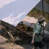 Carpa Toldo con Recubrimiento Plateado para Protección Solar e Impermeabilización, Toldo Plegable Portátil para Acampar, Venta al por Mayor de Equipo para Acampar al Aire Libre