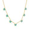 Collar Mariposa Libélula Goteo de Aceite Europeo y Americano Transfronterizo Patrón Dulce y Lindo de Verano Cadena Clavícula Collar de Acero Inoxidable Joyería