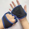 Luvas de Fitness Transfronteiriças para Homens e Mulheres, Protetores de Pulso com Palma de Silicone, Equipamento de Meio Dedo com Compressão, Luvas Esportivas para Levantamento de Peso Yoga Venda por Atacado