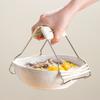 Pinça anti-escaldante de aço inoxidável autodesenhada, pinça para levantar pratos, pinça de pratos, utensílios de cozinha, pinça antiderrapante para tigelas