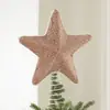 Árbol de Tela Transfronterizo Estrella de la Punta del Árbol Decoración de Estrella de Cinco Puntas Adorno para Escena Navideña Props