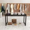 Mesa de exhibición para tienda de ropa, Exhibidor de centro comercial, Estante de exhibición para ciudad, Estante para bolsos y zapatos, Mesa larga, Mesa isla, Exhibidor para floristería